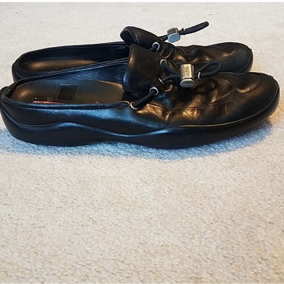 Prada Sport Black Slip on Mule Loafers - Picture 8 of 8